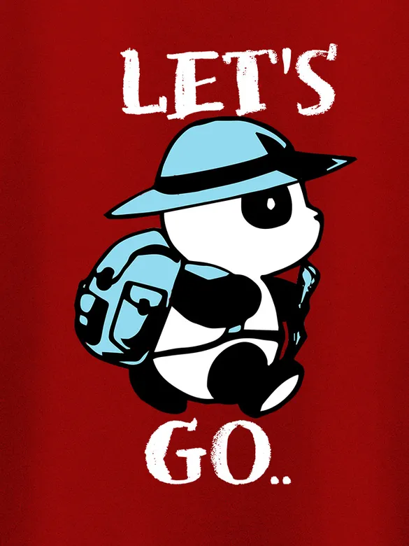 Lets Go Panda Women Plus Size T-shirt