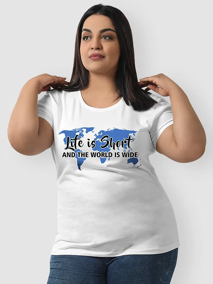 Life is Short Women Plus Size T-shirt