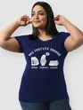 Moody Bear Women Plus Size T shirt, 