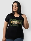 Msdian Camouflage Plus Size Women T-shirt