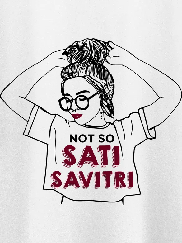 Not So Sati Savitri Plus Size Women T-shirts