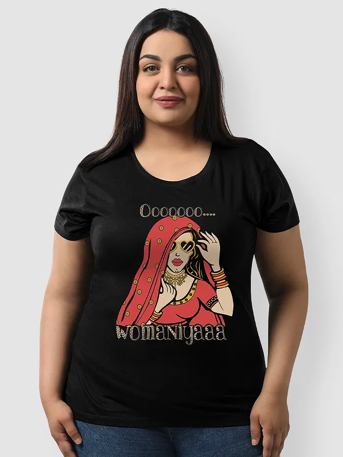 O Womaniya Women Plus Size T-shirt