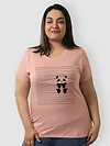 Peeping Panda Women Plus Size T-shirt, 