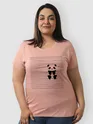 Peeping Panda Women Plus Size T-shirt, 