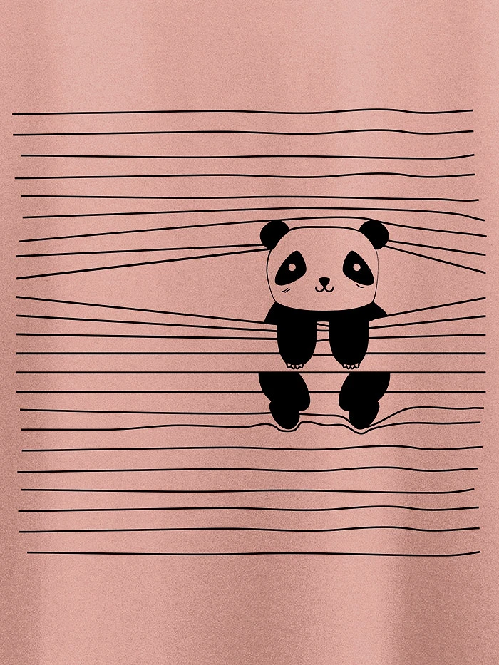Peeping Panda Women Plus Size T-shirt
