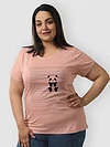 Peeping Panda Women Plus Size T-shirt
