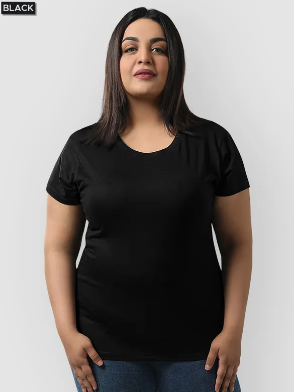 Pick Any 3- Womens Plus Size Plain T-shirt Combos