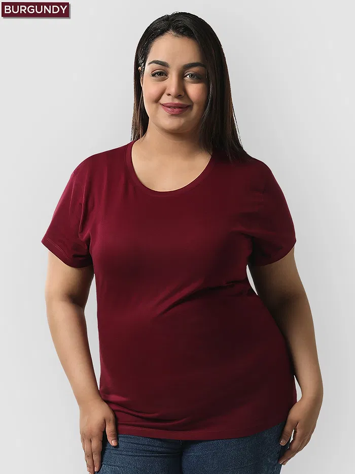 Pick Any 2- Womens Plus Size Plain T-shirt Combos