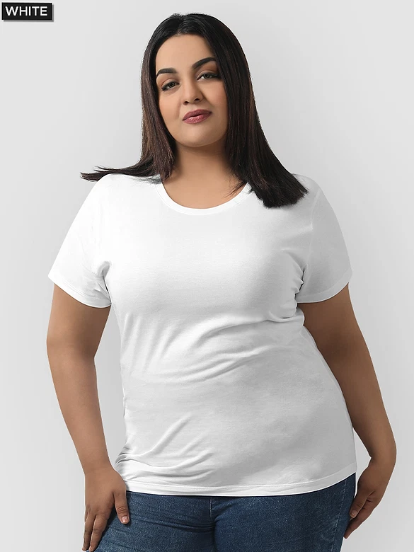 Pick Any 3- Womens Plus Size Plain T-shirt Combos