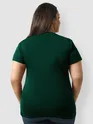 Plain Bottle Green Women's Plus Size T-shirt