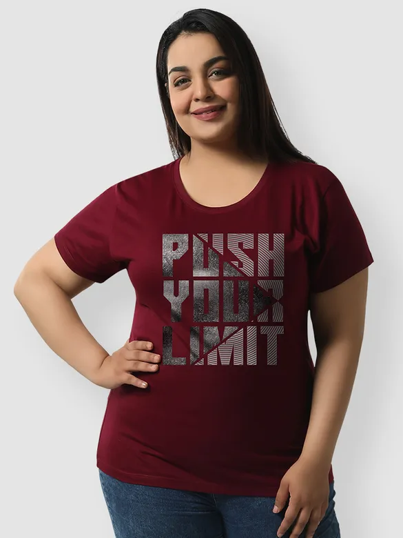 Push Your Limit Women Plus Size T-shirt