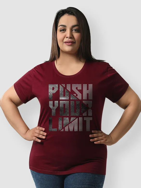 Push Your Limit Women Plus Size T-shirt