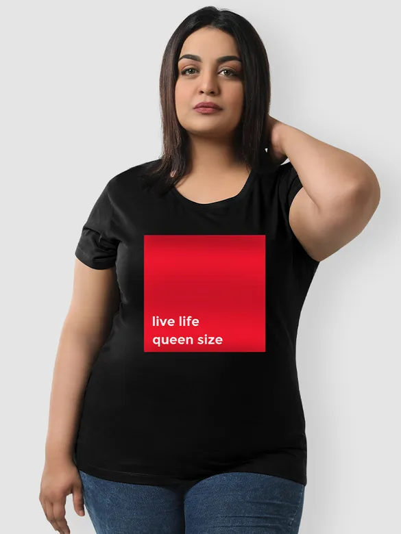 Queen Life Women Plus Size T-shirt