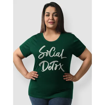 Social Detox Plus Size Women T-shirt