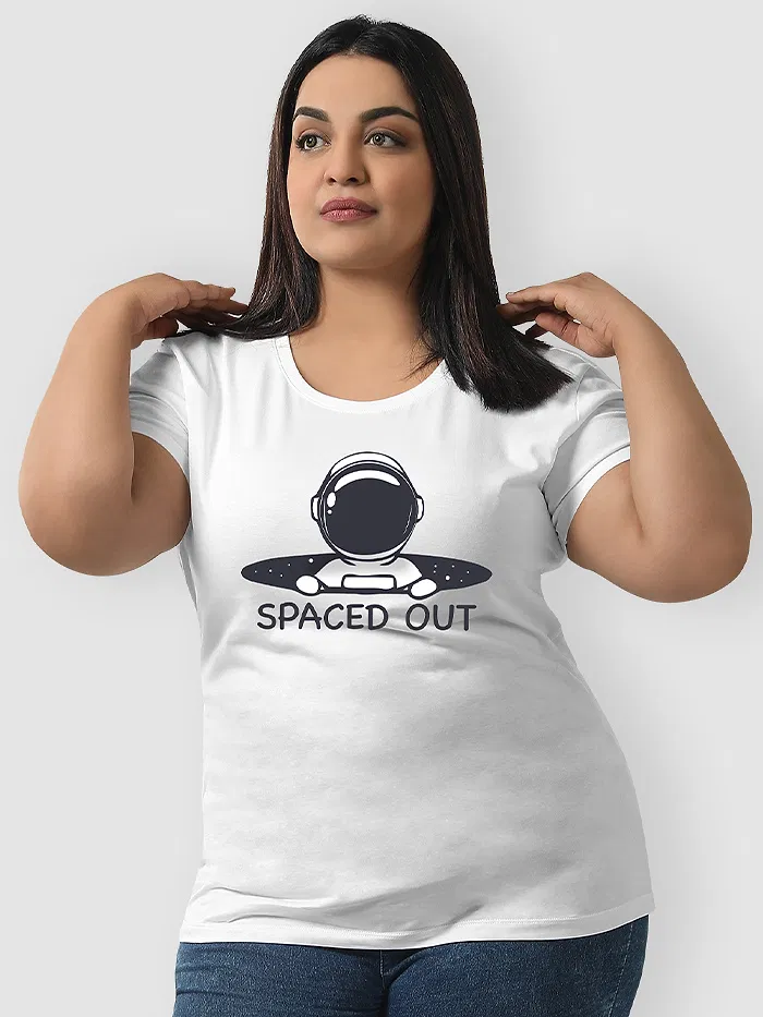 Spaced Out Women Plus Size T-shirt,