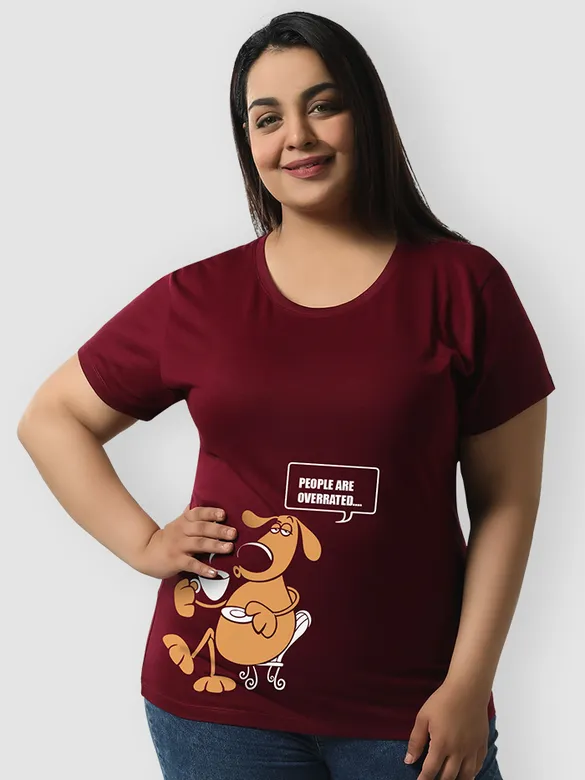 Tea-rrific Dog Women Plus Size T-shirt, 