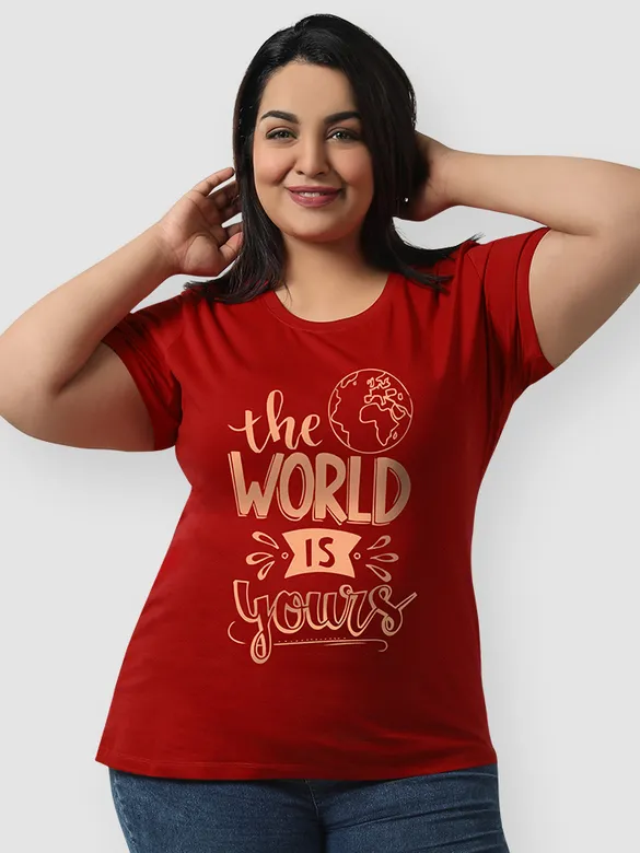 The World Is Yours Women Plus Size T-shirt