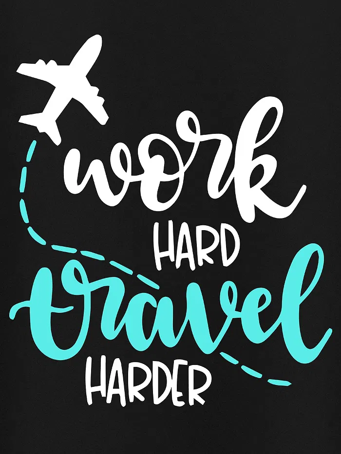 Travel Harder Plus Size Women T-shirts