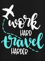 Travel Harder Plus Size Women T-shirts