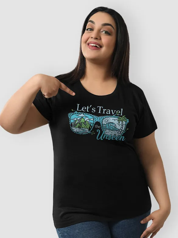 Travel The Unseen Women Plus Size T-shirt,
