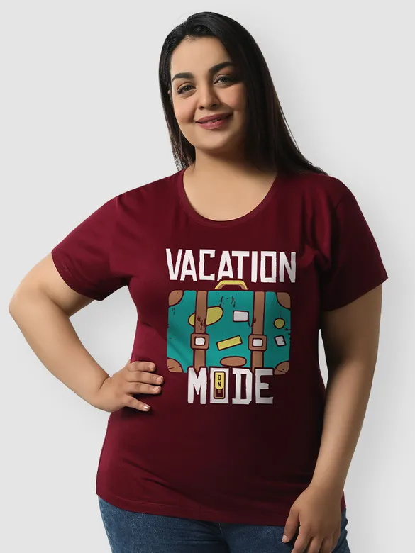 Vacation Mode Women Plus Size T-shirt