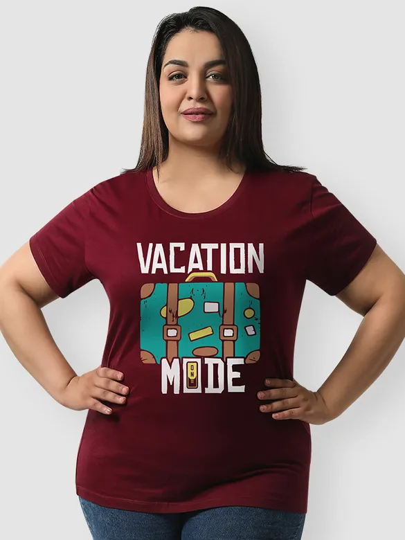 Vacation Mode Women Plus Size T-shirt