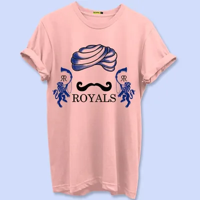 Rajasthan Royal Printed Pink T-shirt for Men, 