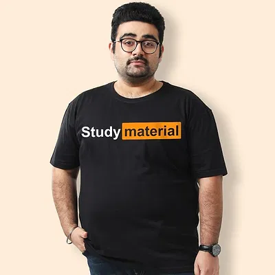 Study Material Plus Size T shirts