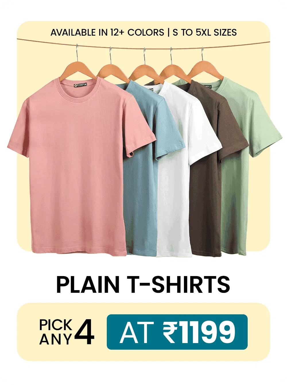 #1 Plain Tee Combo